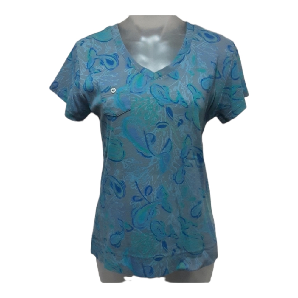 Fresh Produce Women's V-neck tee style # 21353